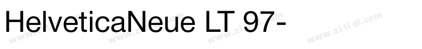 HelveticaNeue LT 97字体转换